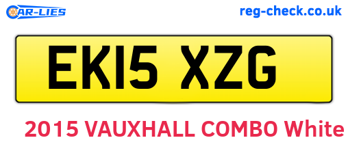 EK15XZG are the vehicle registration plates.