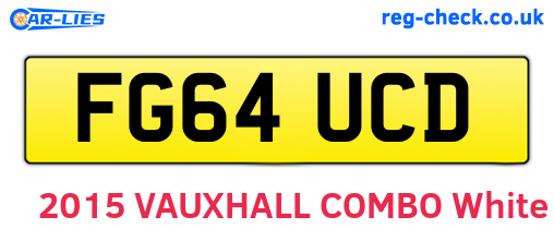 FG64UCD are the vehicle registration plates.
