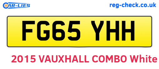 FG65YHH are the vehicle registration plates.