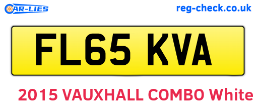 FL65KVA are the vehicle registration plates.