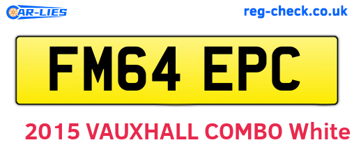 FM64EPC are the vehicle registration plates.