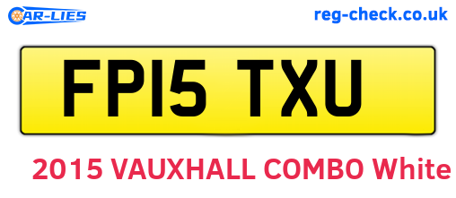 FP15TXU are the vehicle registration plates.