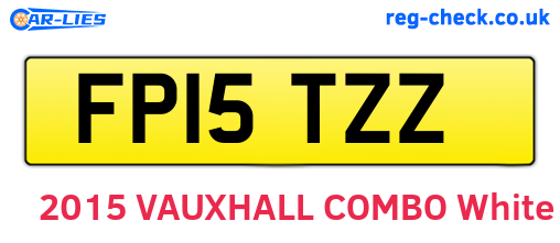 FP15TZZ are the vehicle registration plates.