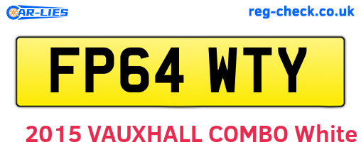 FP64WTY are the vehicle registration plates.