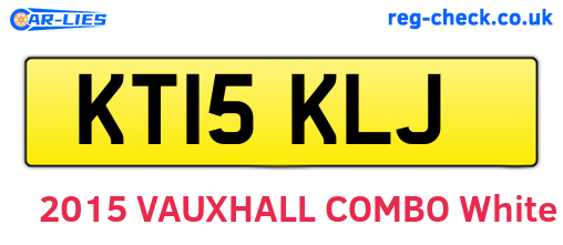 KT15KLJ are the vehicle registration plates.