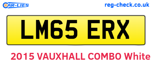 LM65ERX are the vehicle registration plates.