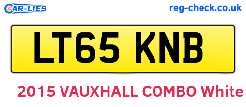 LT65KNB are the vehicle registration plates.