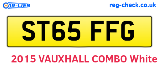 ST65FFG are the vehicle registration plates.