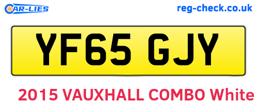 YF65GJY are the vehicle registration plates.