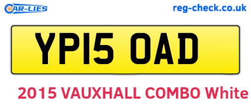 YP15OAD are the vehicle registration plates.