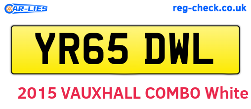 YR65DWL are the vehicle registration plates.