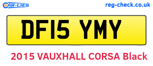 DF15YMY are the vehicle registration plates.