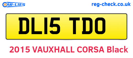 DL15TDO are the vehicle registration plates.