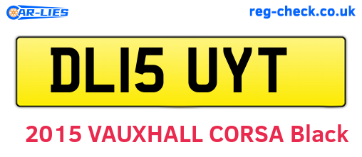 DL15UYT are the vehicle registration plates.