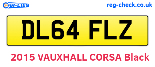 DL64FLZ are the vehicle registration plates.