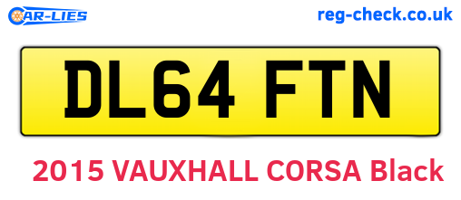 DL64FTN are the vehicle registration plates.