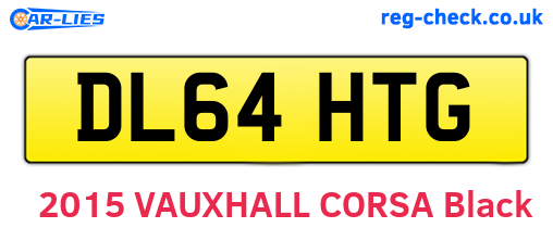 DL64HTG are the vehicle registration plates.