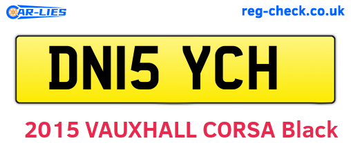 DN15YCH are the vehicle registration plates.
