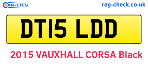 DT15LDD are the vehicle registration plates.