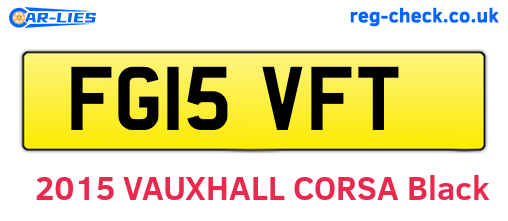 FG15VFT are the vehicle registration plates.
