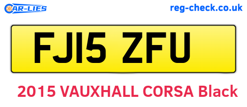 FJ15ZFU are the vehicle registration plates.