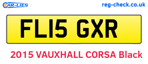 FL15GXR are the vehicle registration plates.