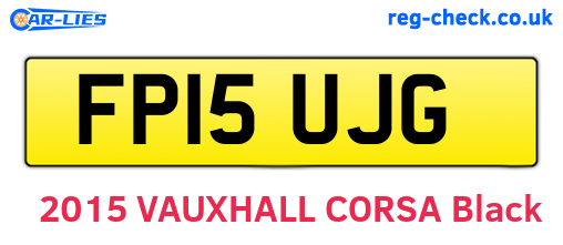 FP15UJG are the vehicle registration plates.