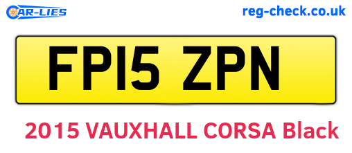 FP15ZPN are the vehicle registration plates.