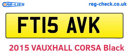FT15AVK are the vehicle registration plates.