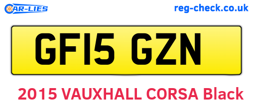 GF15GZN are the vehicle registration plates.