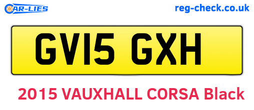 GV15GXH are the vehicle registration plates.