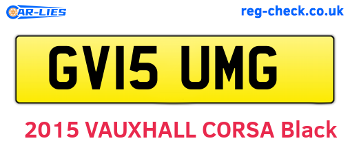 GV15UMG are the vehicle registration plates.