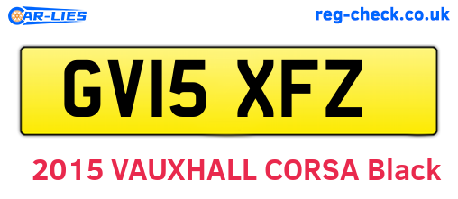 GV15XFZ are the vehicle registration plates.