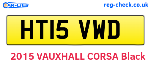 HT15VWD are the vehicle registration plates.