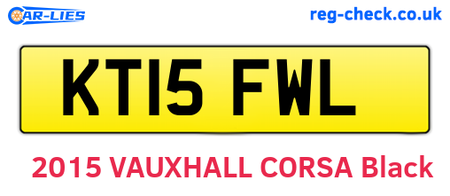 KT15FWL are the vehicle registration plates.