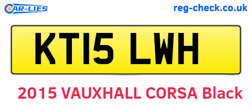 KT15LWH are the vehicle registration plates.