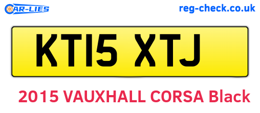 KT15XTJ are the vehicle registration plates.
