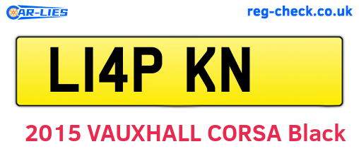 L14PKN are the vehicle registration plates.