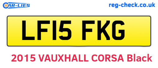 LF15FKG are the vehicle registration plates.