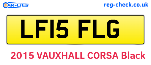 LF15FLG are the vehicle registration plates.