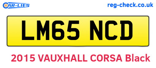 LM65NCD are the vehicle registration plates.