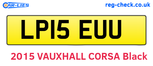 LP15EUU are the vehicle registration plates.