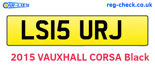 LS15URJ are the vehicle registration plates.