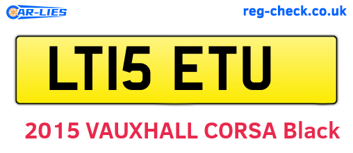 LT15ETU are the vehicle registration plates.