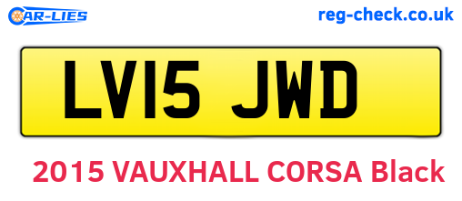 LV15JWD are the vehicle registration plates.