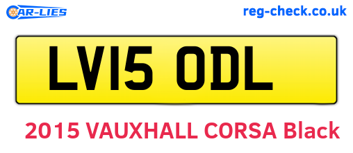 LV15ODL are the vehicle registration plates.