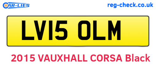 LV15OLM are the vehicle registration plates.