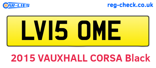 LV15OME are the vehicle registration plates.