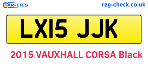 LX15JJK are the vehicle registration plates.