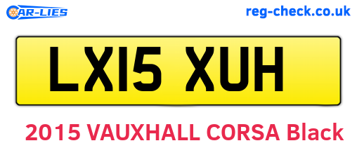 LX15XUH are the vehicle registration plates.